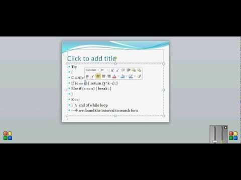 Binary search when array length is not known : wiseguru.org