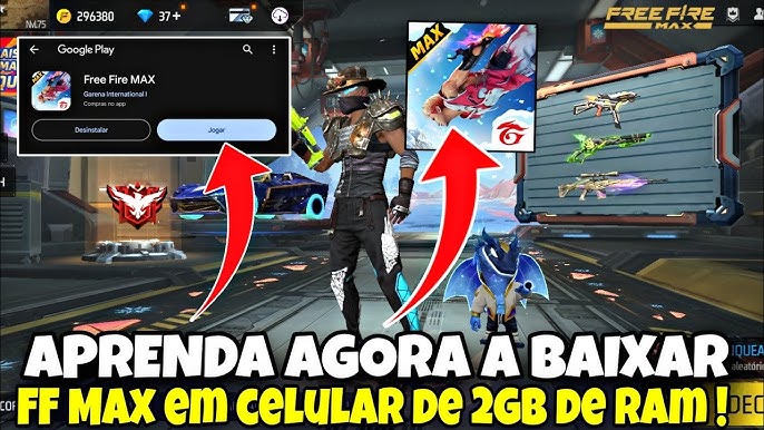 COMO BAIXAR FREE FIRE MAX EM CELULAR NÃO COMPATIVEL EM 2023 EM CELULAR  FRACO ! SAMSUNG E XIAOMI 