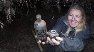 Bottle Digging At The Jug Dump With Shelley \& Dave
