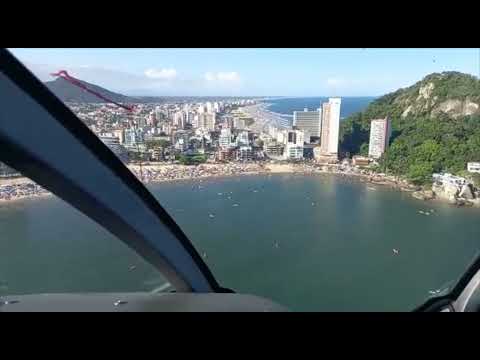 Impressionante! Vídeo mostra aproximação e atendimento de helicóptero dos bombeiros no Paraná