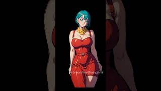 Bulma Red Dress Dancing