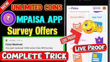 mPaisa App Survey Offers Complete Trick |mpaisa app me survey complete kaise kare ,mpaisa coins 2023