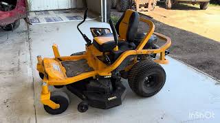 How to remove the deck on a cub cadet ZT1 zero turn mower