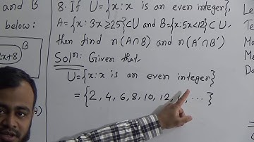 Class: Nine, Subject: Higher Mathematics (Lecture- 09), Topic: Ch-1, Ex-1.1: 6, 8