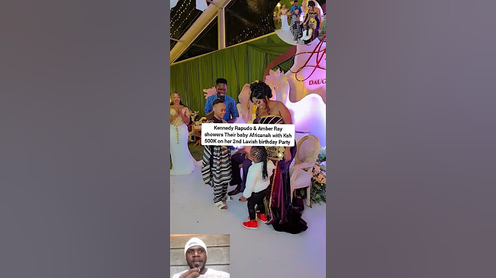 Kennedy Rapudo & Amber Ray showers Their baby Africanah with 500K on her 2nd Lavish birthday Party