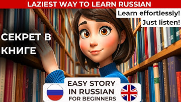 EASY RUSSIAN for beginners. A2 level. Learn with a simple story - Secret in a book