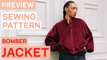 Preview: Bomber Jacket Sewing Tutorial The Audrey Jacket JULIANA MARTEJEVS Easy Jacket Sew Along