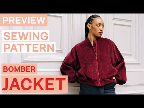 Preview: Bomber Jacket Sewing Tutorial The Audrey Jacket JULIANA MARTEJEVS Easy Jacket Sew Along