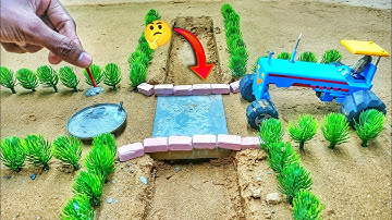 how to make mini bridge  | mini bricks | Concrete bridge model​ part 2