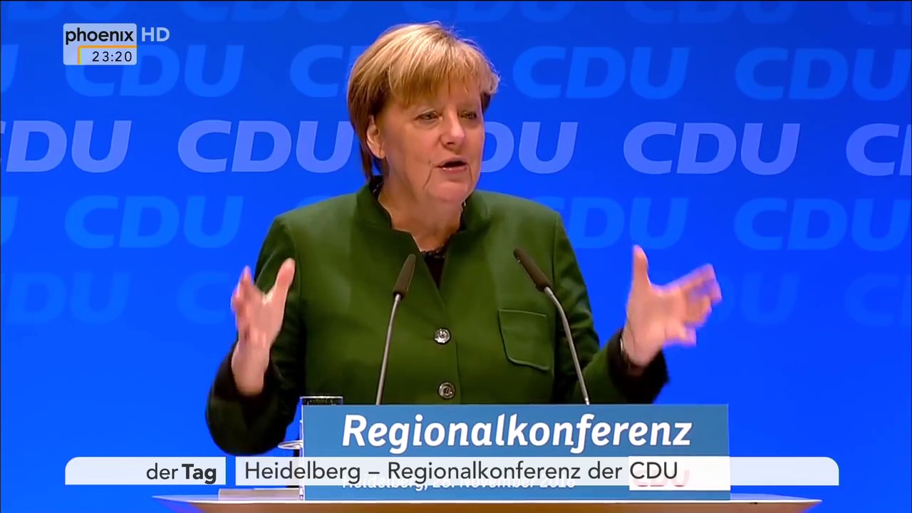 CDU Regionalkonferenz u a mit Angela Merkel am 28 11 2016