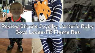 Review Simple Joys by Carter's Baby Boys Loose-Fit Flame Resistant Fleece Footed Pajamas