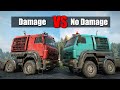 Snowrunner: How damage affect truck performance | Engine Tank Gearbox Suspension & Tires