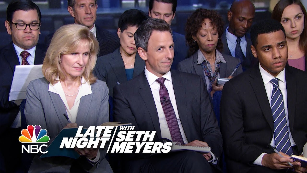 Seth Meyers asks the important questions about Trump's various obsessions