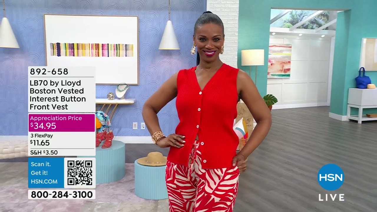 LB70 by Lloyd Boston Vested Interest Button Front Vest