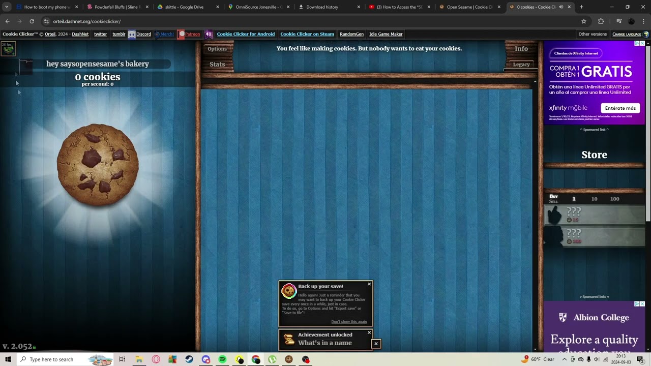 Как получить инструменты разработчика в Cookie Clicker