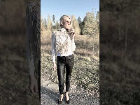 Этой осенью носят #макраме #туника #ручнаяработа