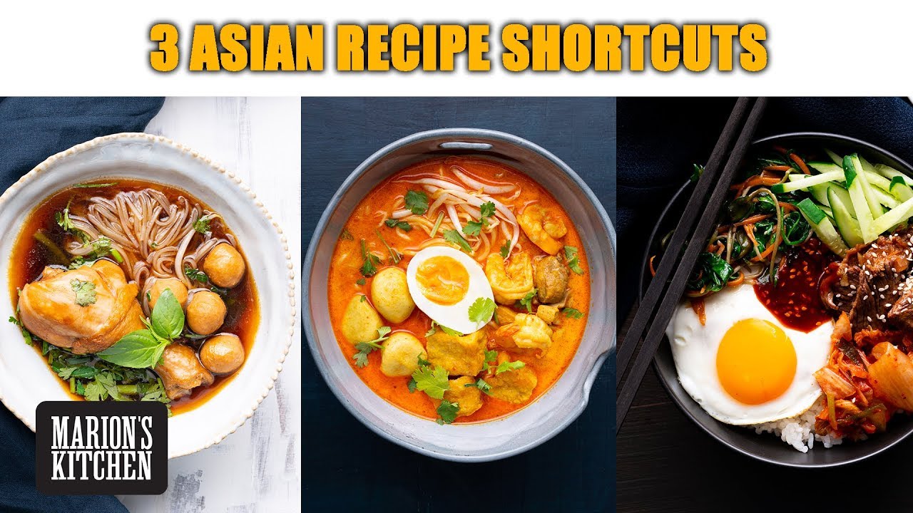 ⁣Asian Recipe Shortcuts... 3 Classics Made Easier | #QuarantineCooking #WithMe | Marion's Kitche