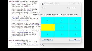 Create Alphabet Shuffle Game in Java | Fun Game Project with Swing GUI #java #javaprogramming #game