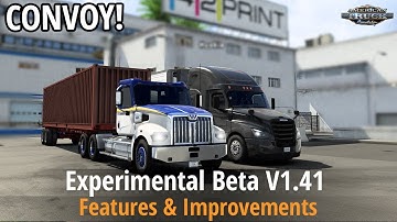 ATS v1.41 - Experimental Beta (Official Multiplayer Convoy, California Reskin, Photo Mode Rework)