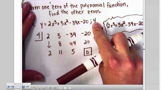 Factor and Remainder Theorem PAge 357 49