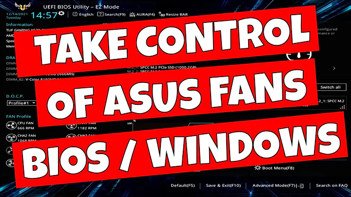 How To Control Case & CPU Fans With ASUS Motherboards UPDATED 2022