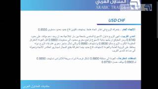 التحليل الفني الاسبوعي لسوق العملات 21 الى 25 ابريل - ندوات المتداول العربي الجزء الأول 