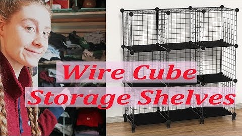 Anenz Wire Cube Storage Shelves💥Closet Organization 👈