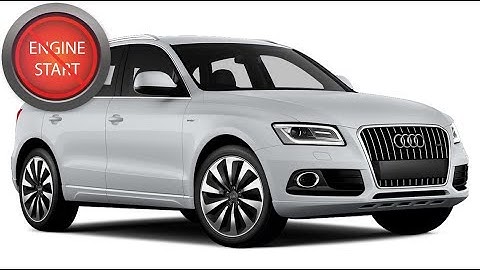 Open and Start Audi keyless start models with a dead key fob battery, through 2018 model year