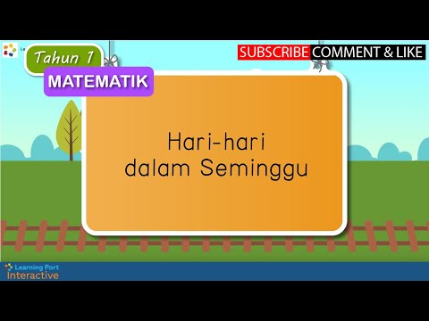 Video: Cara Belajar Hari-hari Dalam Seminggu