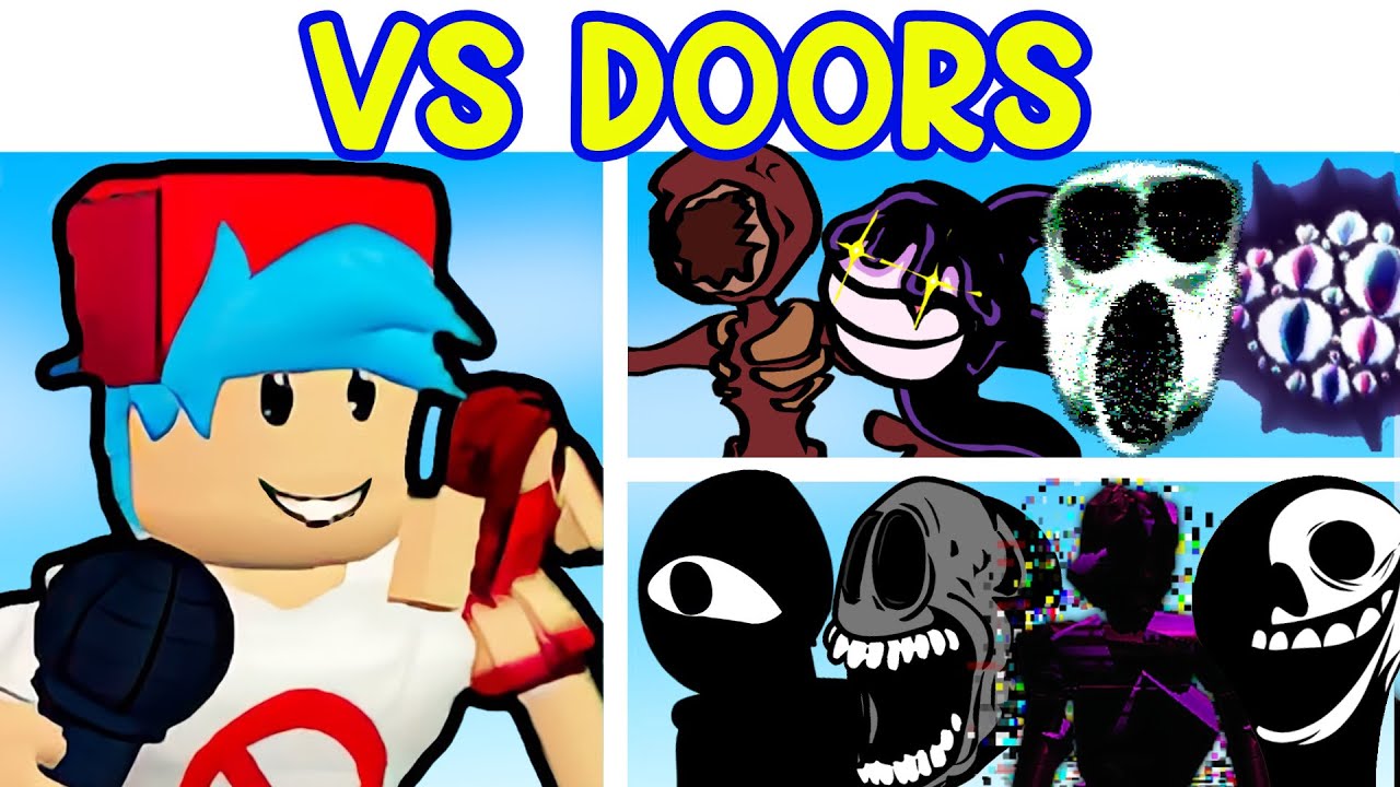 FNF vs Roblox Doors - Play FNF vs Roblox Doors Online on KBHGames