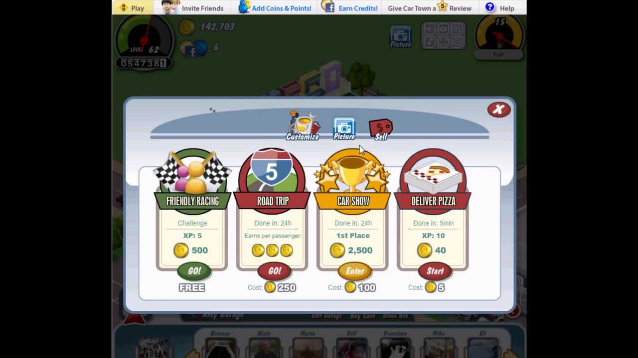 Car Town My Garage Update and Cars 04/09/2011