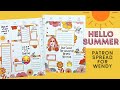 PLAN WITH ME | HELLO SUMMER PATRON SPREAD FOR WENDY | THE HAPPY PLANNER