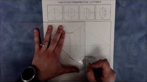 Two Point Perspective  Letter E