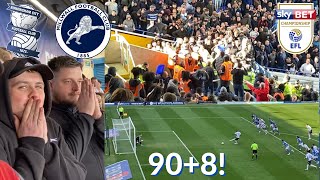 FIGHTS AND POLICE AFTER 98TH MINUTE EQUALISER! || Birmingham City 2-2 Millwall Matchday Vlog