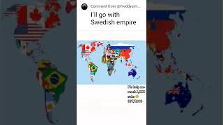What if Swedish Empire reunites in 2024 world map history map europe empires sweden empire