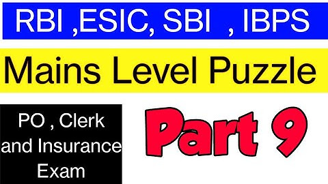 Mains Level Puzzle | Flat Floor Based | Part 9 | Reasoning | Current Affairs Funda | #caf #reasoning