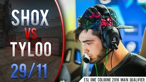 CS GO POV   G2 shox 29 11 vs TyLoo cache @ ESL One Cologne 2016 Main Qualifier