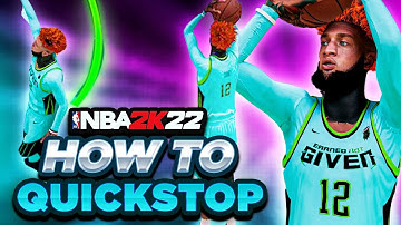 HOW TO QUICK STOP IN NBA 2K22 (CURRENT+ NEXT-GEN) EASY STEP-BY-STEP QUICK STOP TUTORIAL W/ HANDCAM!