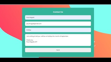 How to Send Messages to Email Using FormSubmit with an HTML Contact Form | Step-by-Step Tutorial