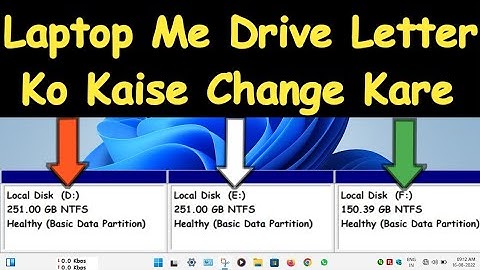 laptop me drive ke letter ko kaise change kare,how to change drive latter name,Nayab Computer Guide