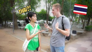 Stupid white guy tries to speak Thai to university students