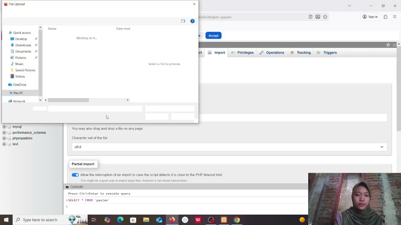 tutorial membuat Database pasien menggunakan DBMS MySQL - phpMyAdmin - XAMMP Part2