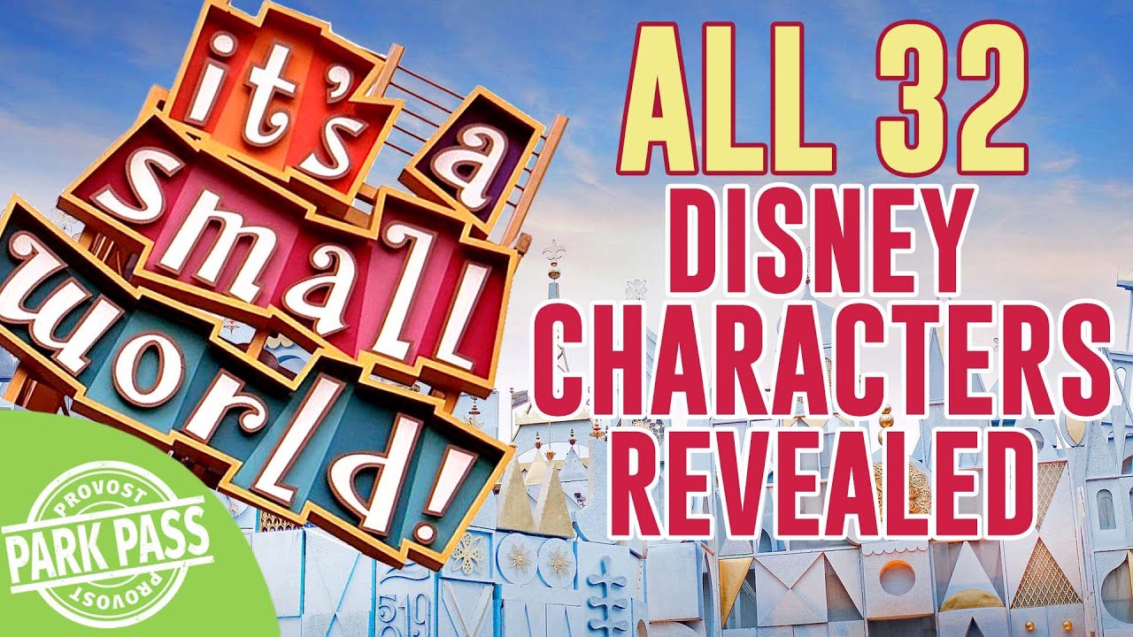 All 32 Disney Characters revealed in it's a small world - YouTube