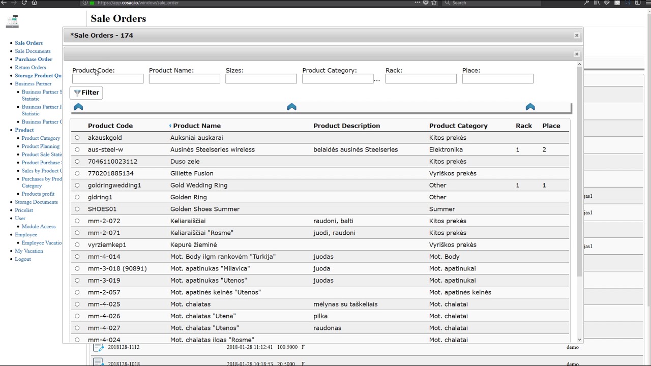 COSAC Product Planning