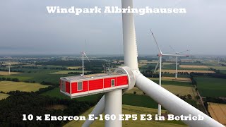 Windpark Albringhausen  10 x Enercon E160 EP5 E3 in Betrieb