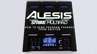 Alesis Strike Multipad | How to send Program Changes from Ableton