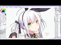 女の子描いてみた【イラストメイキング】