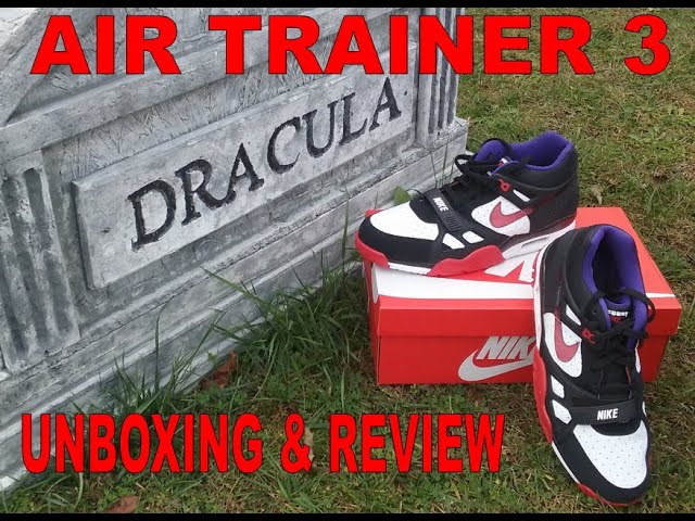 nike air trainer 3 dracula on feet