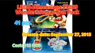 Lego Speed Build - 71209 Lego Dimensions - Wonder Woman Fun Pack Complete Build