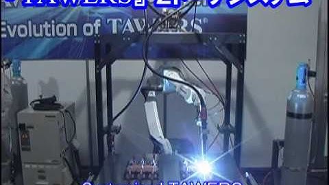 Panasonic Robot Welding Systems   Customised TAWERS Twin Process Tool changer